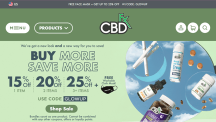 CBDfx website