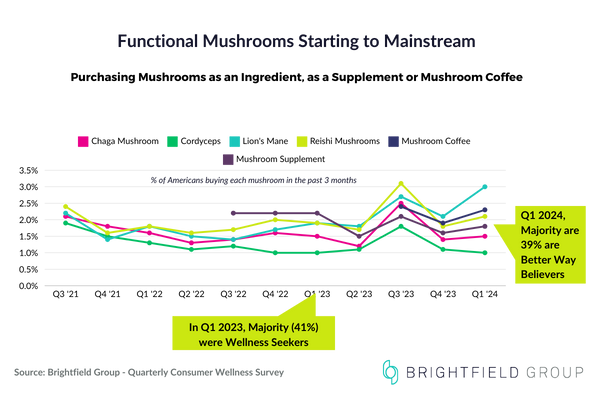 Functional Mushrooms Starting to Mainstream